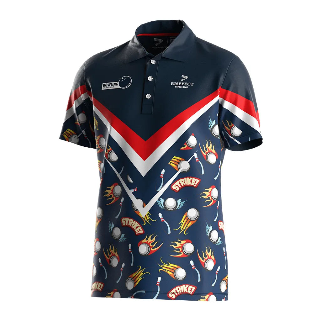 Oem Sublimation Half Sleeve Casual Tee Mens Shirts T-Shirt New Design Casual Polo Tshirt Own Wholesale Bowling Shirt