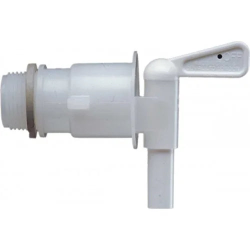 Ball Valve 3/4" BSP Drum Faucet Bottle Refill Polyethylene Manual Pail Tap 3/4 Inch Plastic Spigot Spout for 5 Gallon Cubes Jugs