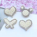 In Stock Fast Delivery Diy Handmade Patch Nonwovens Rhinestone Pearl Patches
