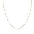 LOZRUNVE 925 Sterling Silver Delicate Jewelry Clear Multi Shape Pear Crystal Charm Necklace Choker Women