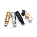 In Stock 5ml 10ml Colorful Plating Silver Gold Eye Perfume Oil Roll on Glass Bottle with Roller Ball