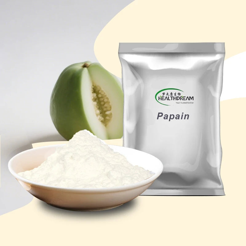 Natural Papain Powder High Enzyme Activity 50000U/G Papaya Extract Enzyme