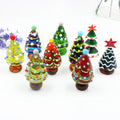 Factory Low Price Custom  Murano Lampwork Handmade  Glass Christmas Tree Ornament