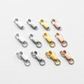 DIY Bracelet Necklace Connection Accessories Hook Buckle 925 Sterling Silver Square Spring Clasps