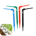 Greenhouse Irrigation System Blue Curved Arrow Dripper Bending Arrow Emitter for 1/8 Inch Hose