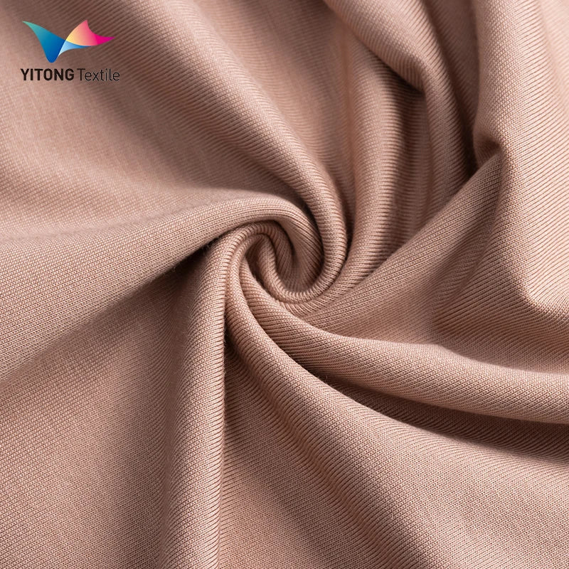 230 Gsm Plain Viscose Polyester Fabric 34% Eco-friendly Viscose 23% Modal 39% Polyester 4% Spandex Fabric for t Shirt Pyjamas