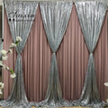 SX-388 Traditional Luxurious Ice Silk Drape Cloth Curtains Valance New Arrival Wholesale for Wedding Stage Backdrop Decoration