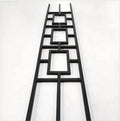 Modern Indoor Triple-Rectangle Wrought Iron Baluster Decorative Stair Railing Balustrades & Handrails