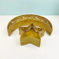 Dining Plates Arab Middle East Festival Star Moon Dining Plate Set Iron Tray Decoration Trays Set Serving