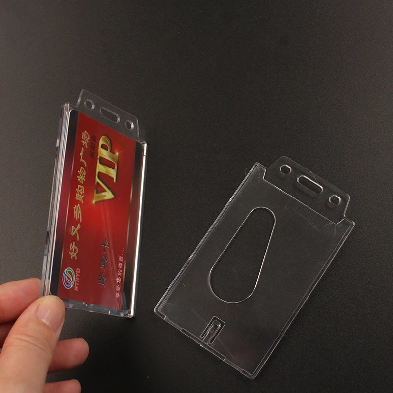 Wenzhou Mens Transparent clear Acrylic Plastic Hard case Credit Card Holder