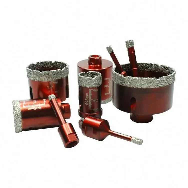 China Wholesale Marble Granite Masonry Popular Size 10mm Vacuum Diamond Dry Glass Brazed Core Drill Bits