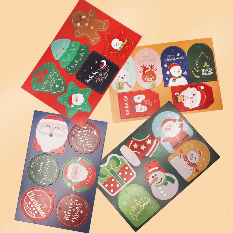New Year Christmas Tags 1-25 Decoration Gift Hang Tag Labels Hanging Custom Merry Christmas Gift Tag