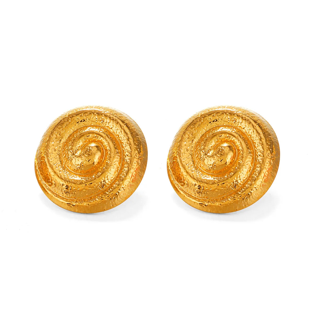 Fashion Spiral Drop Earrings Stainless Steel 18k Gold Plated New Statement Earring Jewelry