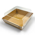 Wholesale Kraft Paperboard Box Plastic for Bread Disposable Food Container Cake Box Cake Packaging Food Grade Paper Recyclable