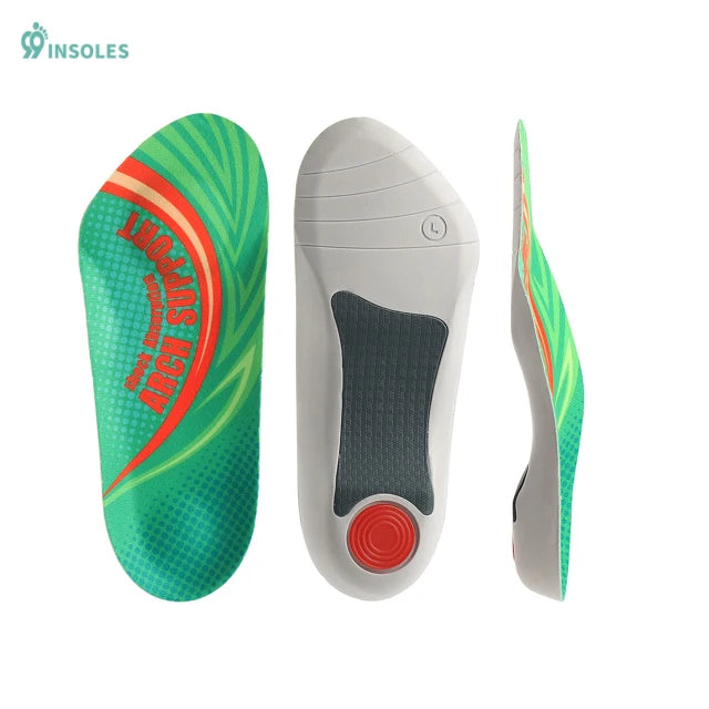 99insole 3/4 Orthopedic Insole Palmilhas Corretivas Plantar Fasciitis Shoe Cushion Arch Supports Pu Half Insole Orthotic Insoles