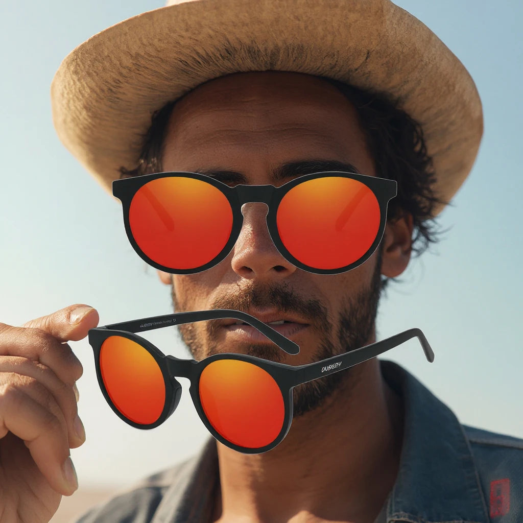 DUBERY 2026 Sunglasses Clear THigh Quality Polarized Beige/Orange Tac Yellow Printed Green Silver Beige/Oorange Tac Sunglasses