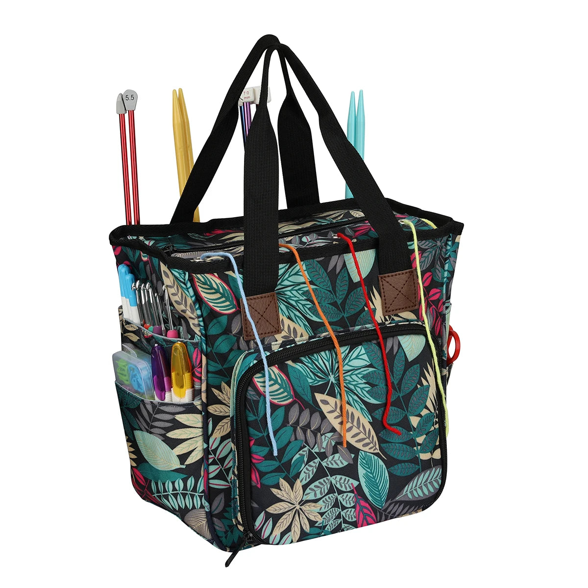 Fashion Custom Logo Food Storage Portable Knitting Bag Yarn Storage Totes
