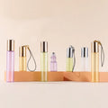 Screen Printing logo 3ml 5ml 10ml Empty Small Mini Hanging Perfume Roll on Pearl Roller Bottles Glass 10ml