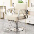 Hairdressing Salon Gold Tilt Hydraulic Adjustable Lifting Beauty Hairdressing Equipment Barber Chair Styling Chair Manufacturers