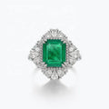 Best Jewelry Custom Ladies High-end Luxury S925 Silver18K Gold Pured Emerald Cut Moissanite Diamond Gem Ring