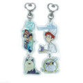 Custom Printed Double-sided Acrylic Charm Transparent Flash Epoxy Holographic Rainbow Acrylic Charm