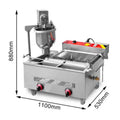 CE Commercial Big 25L Countertop Stainless Steel Chicken Turkey Donut Corn Dog Machine Mini Donut Machine Donut Machine Small