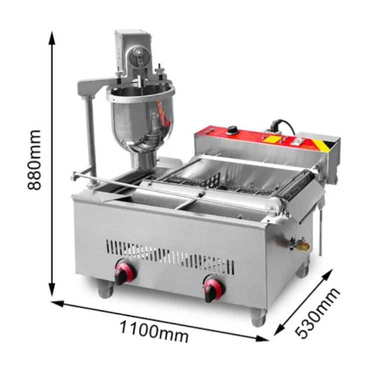 CE Commercial Big 25L Countertop Stainless Steel Chicken Turkey Donut Corn Dog Machine Mini Donut Machine Donut Machine Small