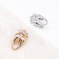 Doctor Accessories Rhinestone Crown Brooch Pins Teeth Brooch Pins for Dentist Gift