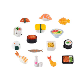 New Cute Cartoon 3d Japan Sushi Style Miniature Food Charm Key Chain Earrings Diy Accessories