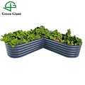 Huizhou Green Giant 17" Tall  Large L-Shaped Metal Modular Corrugated Raised Garden Bed Kit