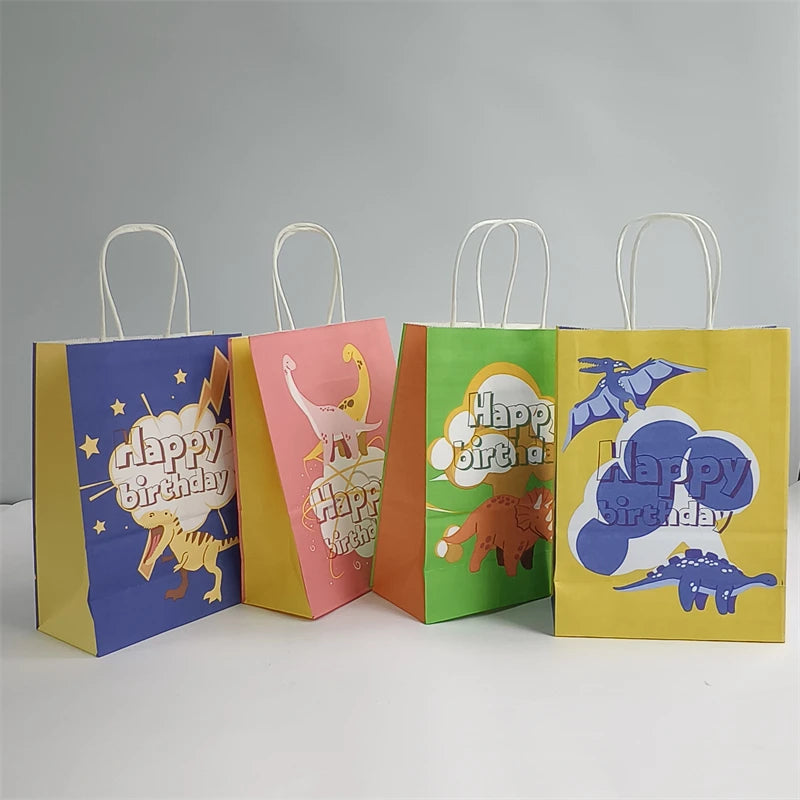 16*8*22cm Paper Bags Candy Gift Packaging Bags Kids Christmas Birthday Party Decor Baby Shower Supplies Wedding Decor