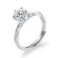 Elegant Women Engagement Ring 18k Gold Plated 925 Sterling Silver Cz Gemstone Ring Jewelry Set Rings