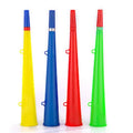 Plastic Stadium Horns with Flag Party Noisemakers Cheering Horns for Sporting Events Graduation and Games