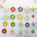 16X18MM Zinc Alloy  Daisy Flower Charm Sunflower Pendant