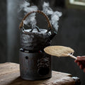 Modern Stoneware Charcoal Stove Tea Brewing Pot Japanese Ceramic Tea Set Eco-Friendly Large Capacity Tea Making Device