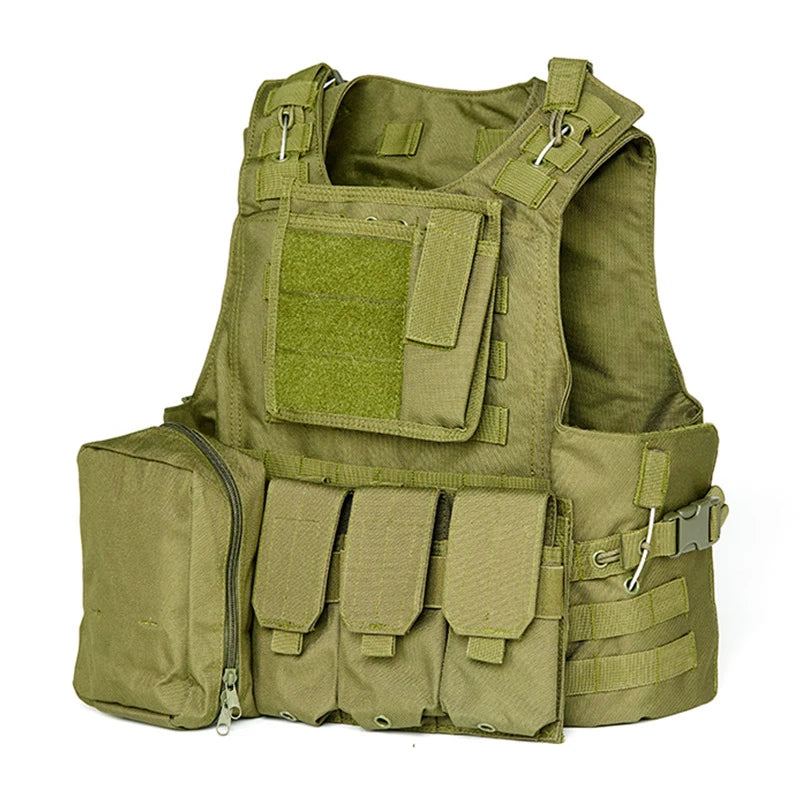 Lightweight 600D Oxford Outdoor Tactical Vest Multifunctional 600D Molle System Vest Protective Vest