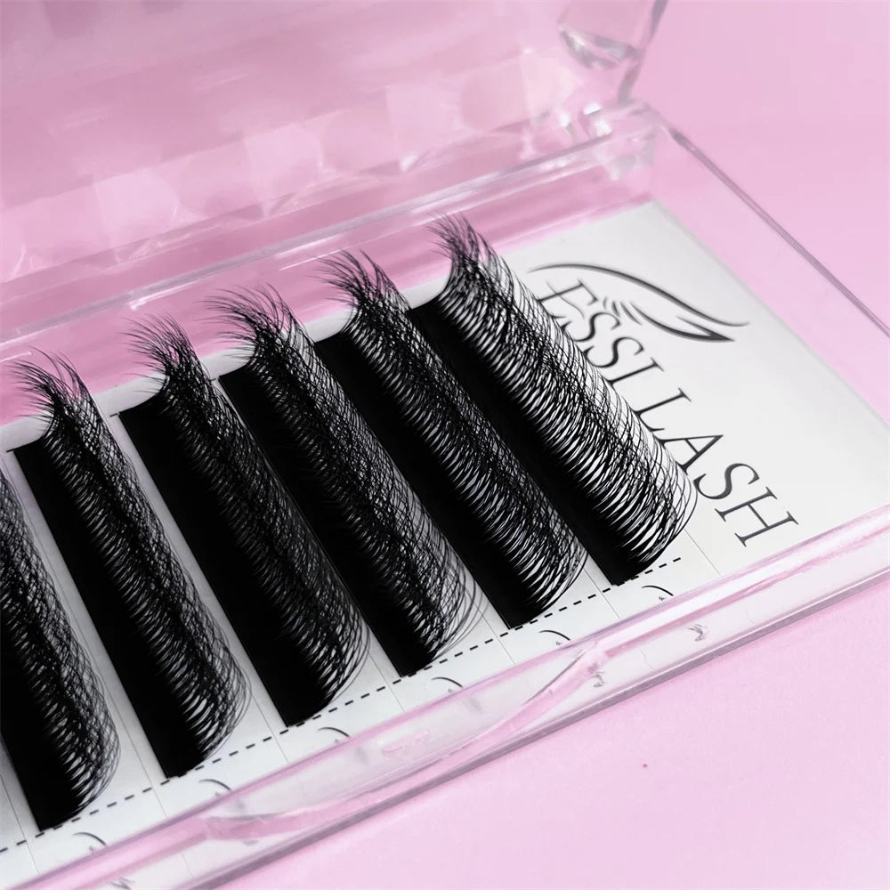 ESSI LASH Wholesale Premium Eyelash Extensions Supplies Individual Private Label 5D Flower Volume Lash Trays