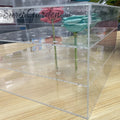 2025 New Arrival Modern Acrylic Flower Box Customizable Display Stand with Easy Assembly