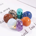 1 Inch Natural Crystal Skeleton Sculpture Hand Carved Gemstone Statue Figurine Collectible Healing Stone