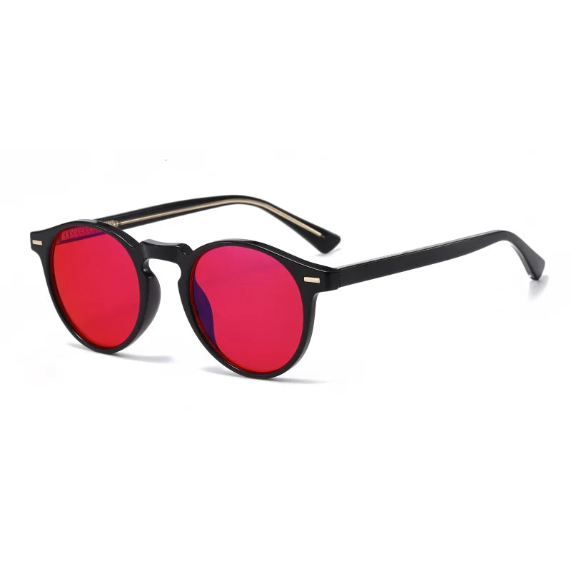 Fashionable Square Glasses Myopia Optical Rice Nail Frame TR90 Optical Frame Yellow Red Orange Lenses Anti Blue Light Glasses