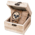 For DODO DEER Vintage Natural Black Wood Watch Stainless Steel Pointer OEM Fashion Watches 38 Wooden Buckle Gift Box Package