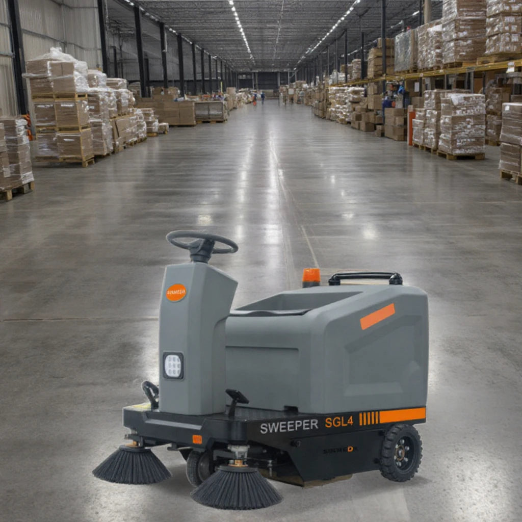 SGL4 Customizable Heavy Duty Electric Ride-On Floor Sweeper Truck 48v Strong Motor Pump Powerful Plastic Brush Condition New