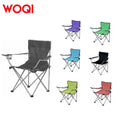 WOQI Outdoor Customizable Camping Beach Fishing Chair Lightweight Iron Frame Oxford Fabric Modern Design Folding Chair MegaBDM