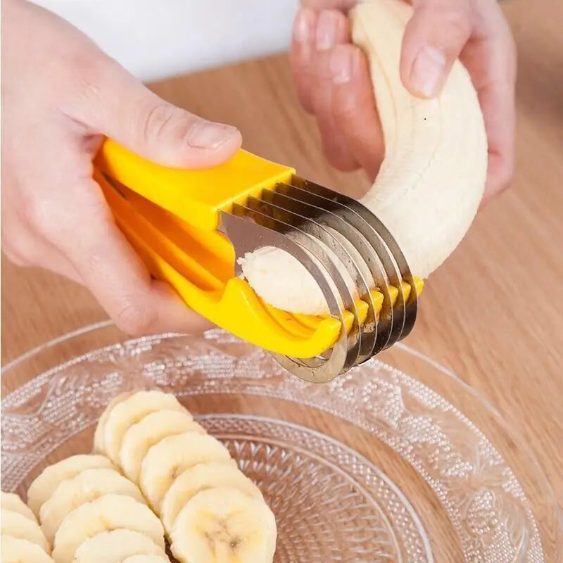 FASHION Multi-function Vegetable Fruit Banana Slicer Small Ham Sausage Cucumber Cutting Creative Melon Cutter