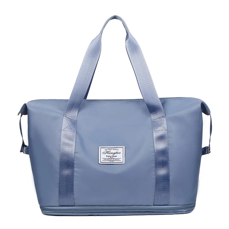 2026 Factory Wholesale Waterproof Fashion Sports Yoga Weekend Travel Large Capacity Folding Handbag Luggage Bag for Girls