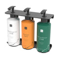 AOLQ New Arrival Stainless Steel Metal Wall Bracket Soap Dispenser Shower Gel Bottle Holder