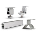 Custom Stainless Steel Aluminum Solar Panel Mounting Structure PV Bracket Tile Roof Clamp Fixture QINKAI STF 12-year Warranty