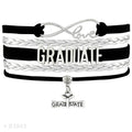 Manufacturer Graduate Senior Gift Class of 2026 2027 Leather Wrap Bracelets Graduation Gift Bracelet for Seniors