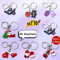 Christmas and Birthday Gift 3D Mini Cute Keychains Animal and Fruit Design Custom Made Teacher Gift Popular 3D Keychain Charms