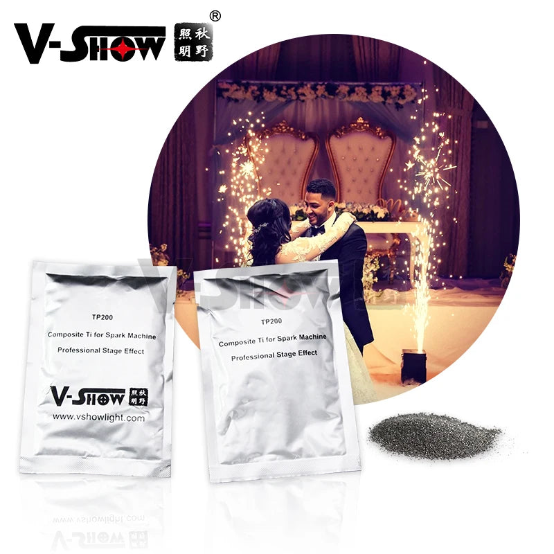 VSHOW TP200 10bags Titanium Powder for Cold Spark Machine Powder Composite Ti for Wedding Event